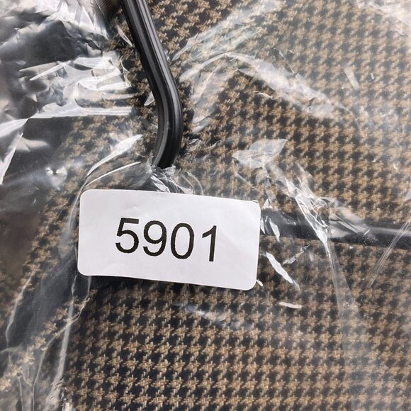 Ralph Lauren Chaps Men 40Tall‎ Black Tan Houndstooth Silk Wool Classic Canada - Picture 15 of 15